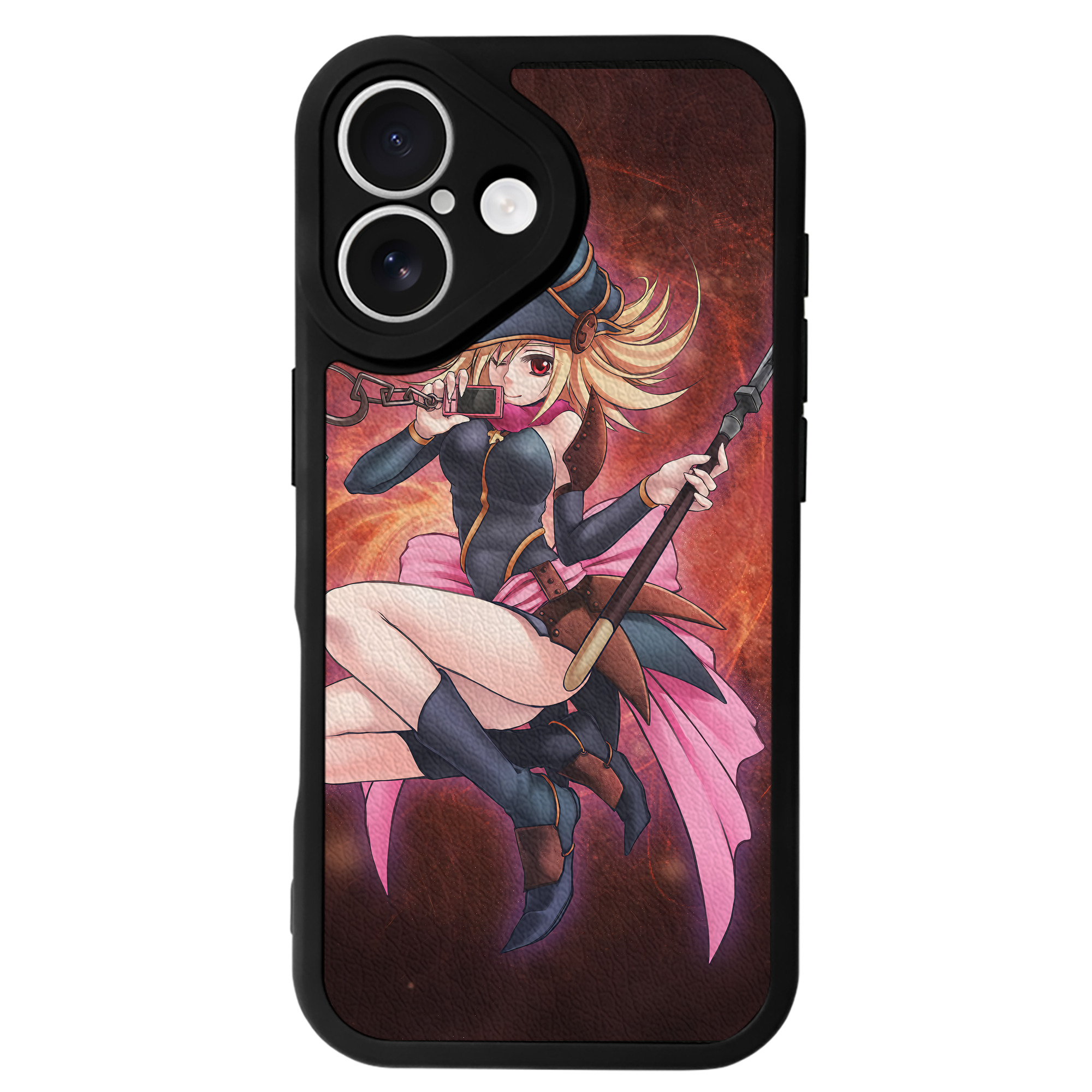 （画像用） 遊☆戯☆王 Yu-Gi-Oh! 【iPhone 16シリーズ対応】シリコンスマホケース（レザー調） 材質：シリコン